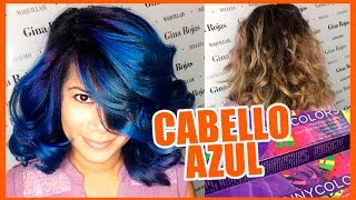 CABELLO AZUL FANTASÍA  Blue Hair Fantasy tutorial CabelloFantasia [upl. by Gwenny107]