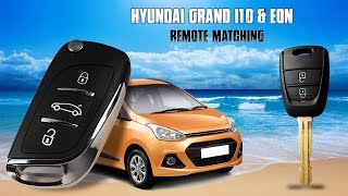 Hyundai Grand i10 amp EON Flip Key  Remote Matching  using KD900 amp X100 [upl. by Carmelle367]