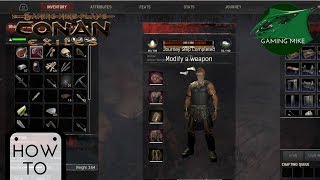 How To Modify Weapons  How to Modify Armor  Chapter 6 Objective  Conan Exiles [upl. by Lesli609]