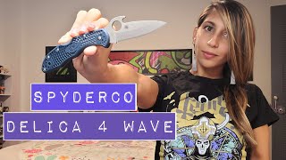 Spyderco Delica 4 w Emerson Wave [upl. by Terraj]