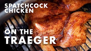 Traeger Whole Chicken Spatchcock Recipe [upl. by Nahum]