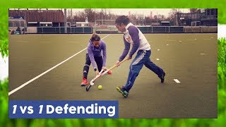 1 vs 1 Defending Tutorial  Field Hockey Technique  HockeyheroesTV [upl. by Ahsiyn163]