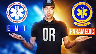 Should You Become an EMT or Paramedic  EMT School VS Paramedic School [upl. by Ycnay866]