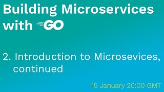 Building Microservices with Go 2 Introduction to microservices continued [upl. by Lerred180]