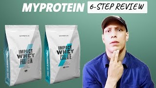 MyProtein Impact Whey Protein amp Impact Isolate 6Step Review [upl. by Killion]