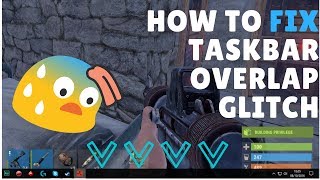 How to FIX Taskbar Overlapping FullScreen GameVideo [upl. by Yrolam432]