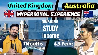 Australia VS UK  A Detail Comparison  Which is best for Students in 2023  Income Jobs Pr Part 1 [upl. by Dnaltiac]