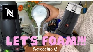 How To Foam Milk With Aeroccino 3 Make Coffee With Foam Tips amp Tricks  Easy Foamed Latte Recipe [upl. by Yager266]