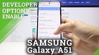 How to Enable Developer Options in Samsung Galaxy A51 – OTG Connection [upl. by Ajup]