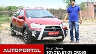 Toyota Etios Cross Review First Look  AutoPortal [upl. by Nac]