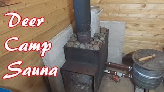 How Our Off Grid Wood Stove Sauna Works [upl. by Dasya]