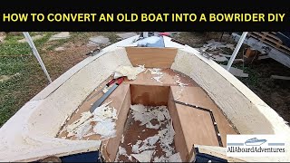 Boat conversion into Bowrider [upl. by Nyraa]