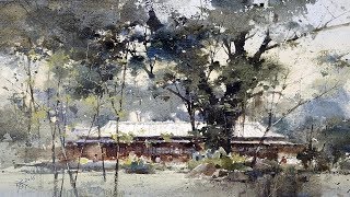 Watercolor Landscape Paintings  Artist Chien Chung Wei Taiwan  Slide Show  Part 1 [upl. by Ingram153]