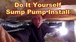 How To Install Sump Pump in Crawl Space [upl. by Bertolde]