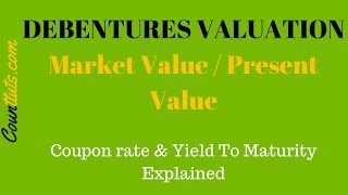 Debentures Valuation  Calculating Market Value PV of Debentures [upl. by Ayanal]