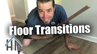 How to thresholds Cut and install floor transitions Easy [upl. by Sicard970]