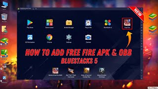 How To Add Free Fire APK and OBB File in Bluestacks 5 [upl. by Soneson281]