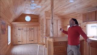 The Xylia Tiny Home — Custom 14X40 Tiny House with HUGE Kitchen Full Bath amp Walk in Closet [upl. by Notyard]