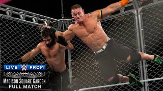 FULL MATCH  John Cena vs Seth Rollins – US Title Steel Cage Match WWE Live from MSG [upl. by Melodie145]