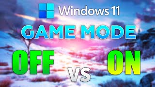 Windows 11  Game Mode ON vs OFF [upl. by Nirrad]