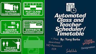 Automated Class and Teacher Scheduler  Timetable for Schools [upl. by Canada100]