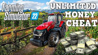 UNLIMITED MONEY CHEATS UPDATED  Farming Simulator 22 [upl. by Oninotna]