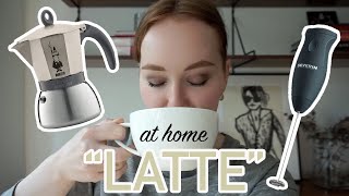 HOW TO MAKE A quotLATTEquot AT HOME moka pot  frother [upl. by Oslec]