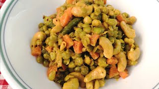 green Peas cashew nut curry recipe side dish for srilankan biriyani [upl. by Delogu800]