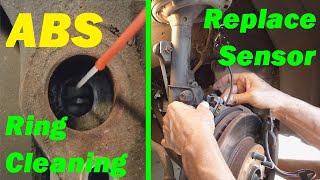 ABS Wheel Sensor Replacement amp Sensor Ring Cleaning  EASY How To [upl. by Merrielle]