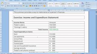 Finance income and expenditure statement [upl. by Aceissej]