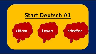 Start Deutsch A1 Hören Lesen und Schreiben modelltest mit Lösung am Ende  Vid  37 [upl. by Ahsilrac]