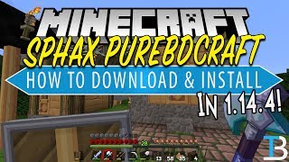 How To Download amp Install Sphax PureBDCraft in Minecraft 1144 [upl. by Naux]