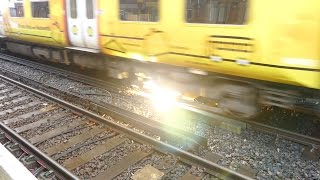 Merseyrail 507 009 making arcs at Birkdale station [upl. by Flem525]