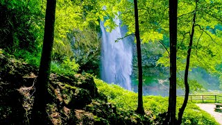 Waterfalls from Above 10 Hours No Sound — 4K Nature Screensaver [upl. by Stets]