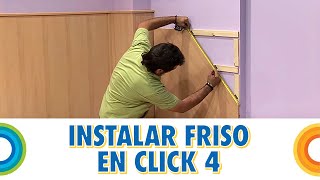 Instalar friso sistema click 4  Lamas diagonales Bricocrack [upl. by Lleira23]