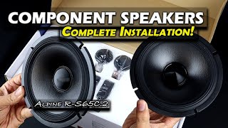 How to Install Component Speakers  Alpine RS65C2 Install in WRX  STI [upl. by Aisa]