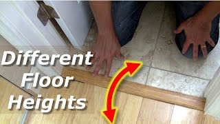 How To Transition Different TileWood Floor Heights [upl. by Triny]