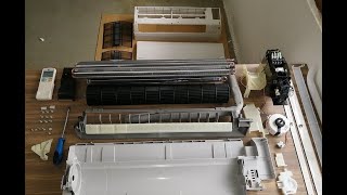 How to dismantle aircon Daikin FTKS25 Fan coil [upl. by Monahan62]