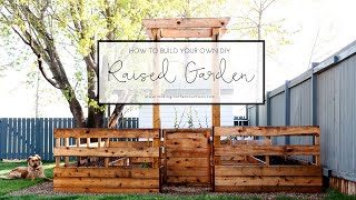 How To Build A Fenced Raised Garden Bed  DIY Enclosed Garden [upl. by Lejeune]