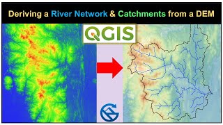 Deriving River Network amp Catchments from a DEM using QGIS [upl. by Neleag]