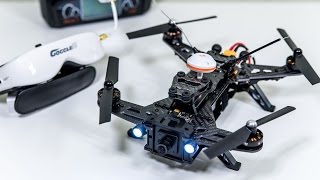 Walkera Runner 250 Racing Drone w FPV Goggles REVIEW [upl. by Downe]