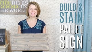 How to Build a Wood Pallet Sign [upl. by Assira]