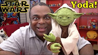 UNBOXING LEGENDARY YODA Fully Interactive  Spin Master [upl. by Akimet]