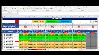 Call Center Staff Scheduler or Workforce Management Tool using Excel  VBA [upl. by Wagoner]